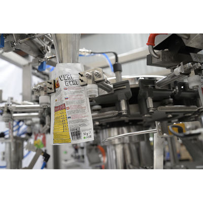 Вертикальный стойте вверх машина упаковки замороженных продуктов сумки роторная